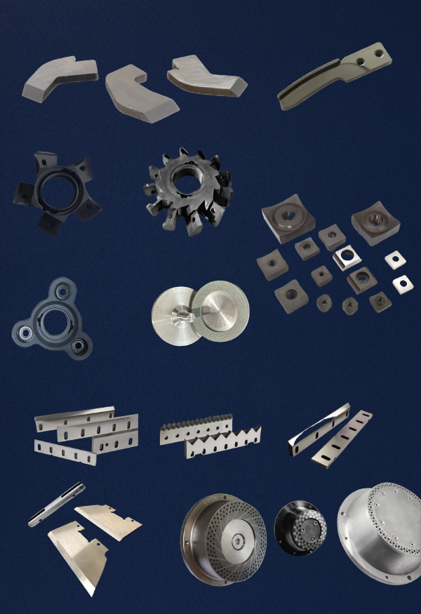 Blades and grinder